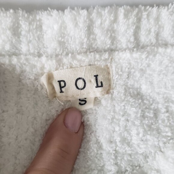 NWOT POL Luxe Chenille Tribal Aztec Boho Southwestern Oversize White Sweater MED - Picture 9 of 10